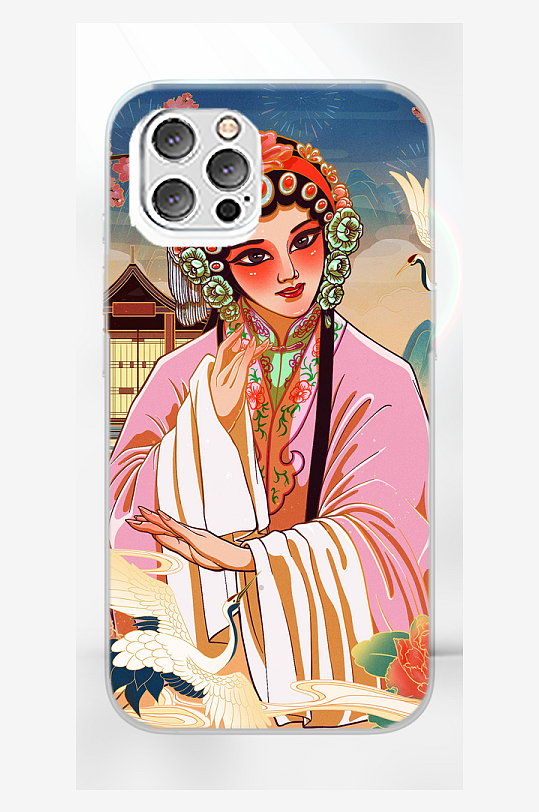 大氣國(guó)潮風(fēng)京劇手機(jī)殼設(shè)計(jì)