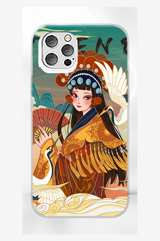國(guó)潮風(fēng)京劇手機(jī)殼設(shè)計(jì)