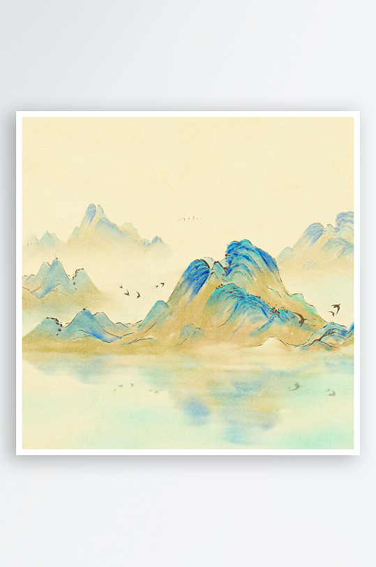 水墨风景画装饰画-众图网