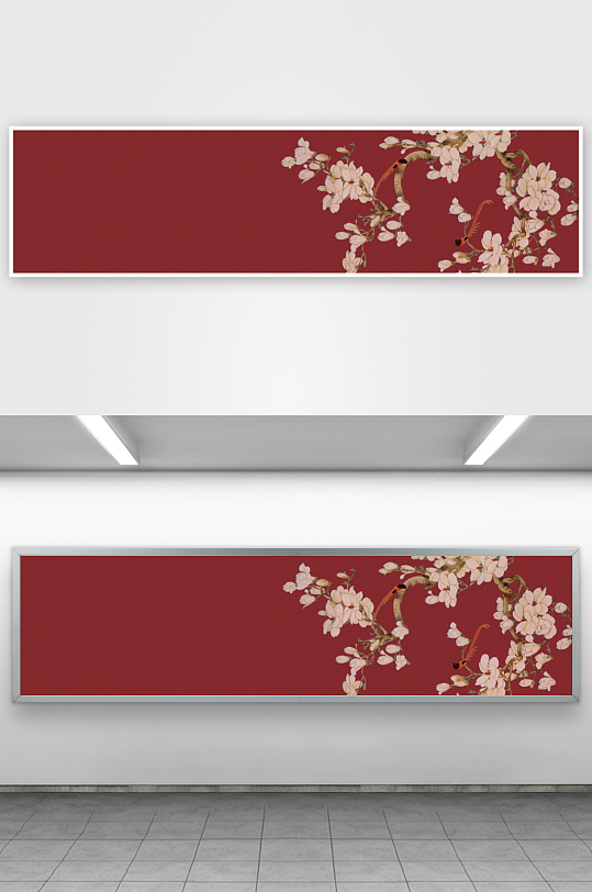 水墨风景画中式装饰画-众图网