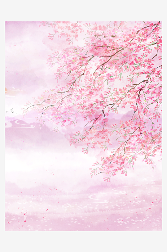 水墨风景画装饰画-众图网