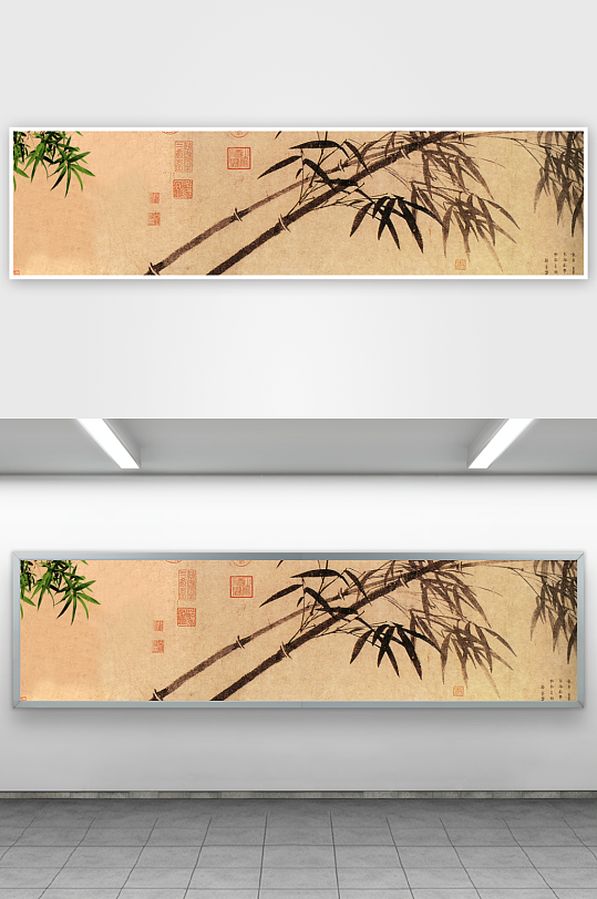 水墨风景画装饰画图片素材-众图网