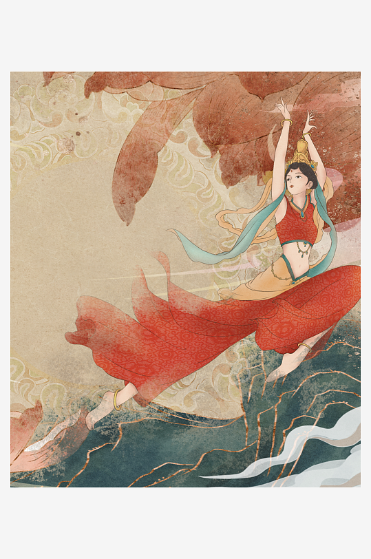 水墨风景画装饰画图片素材-众图网