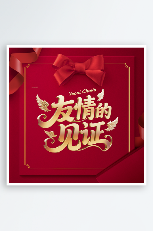 高档红色礼物包装蝴蝶结-众图网