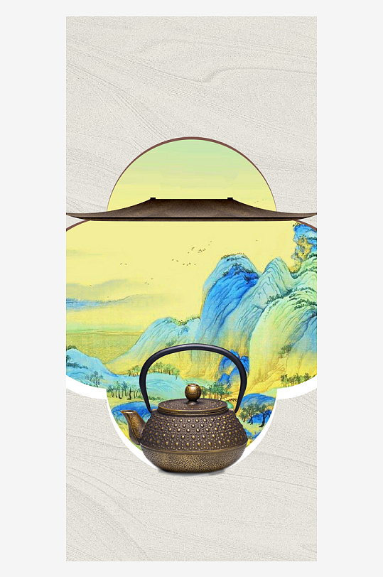 中式海報(bào)背景素材