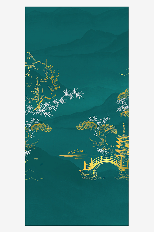 中式海報(bào)背景素材