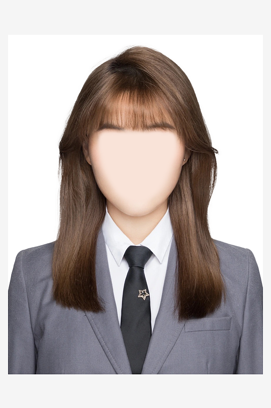 證件照正裝素材模板