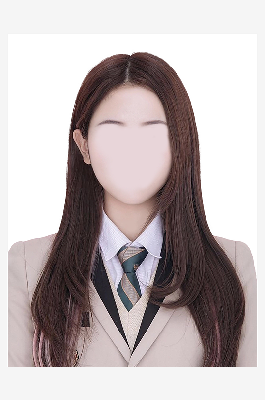 證件照正裝素材模板