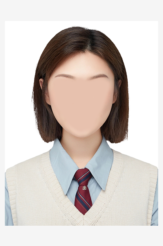 證件照正裝素材模板
