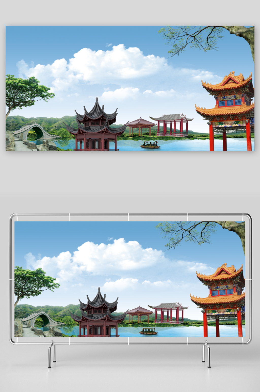 桌椅亭子素材免抠设计图素材