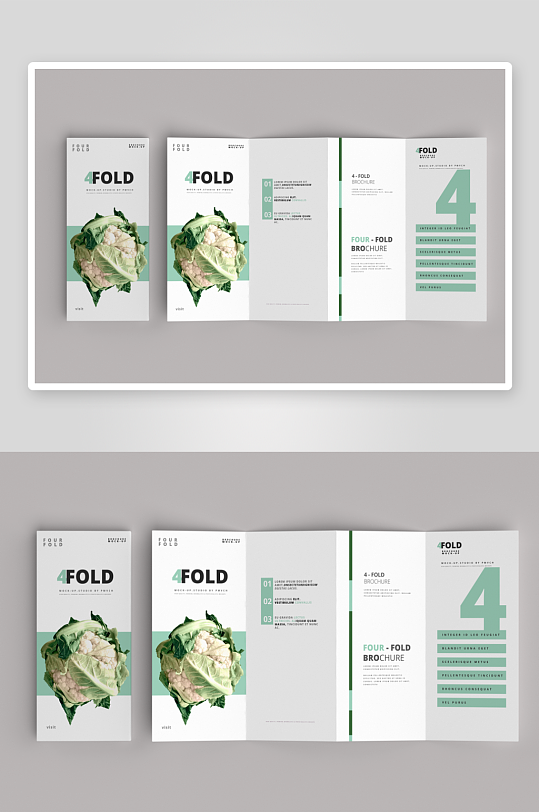 创意简约折页模板设计-众图网