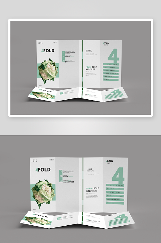 创意简约折页模板设计-众图网