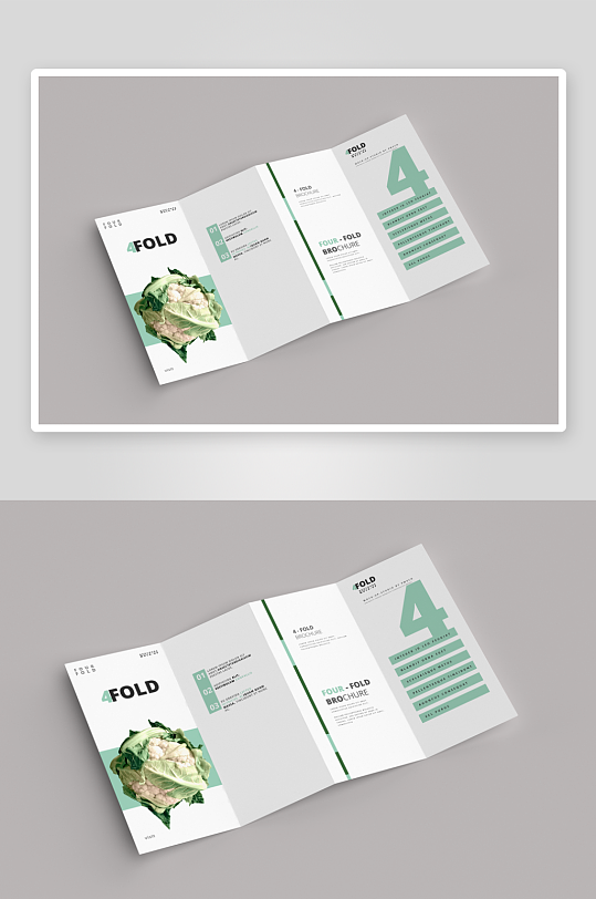 创意简约折页模板设计-众图网