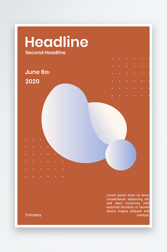 几何创意画册封面模版-众图网