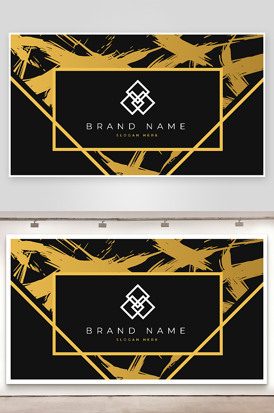 简约矢量企业个人通用名片-众图网