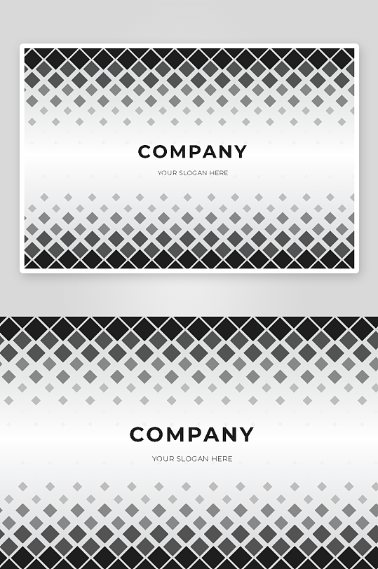 简约矢量企业个人通用名片模板-众图网