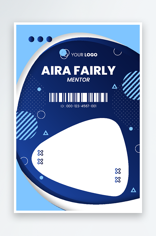 简约矢量企业个人通用名片模板-众图网