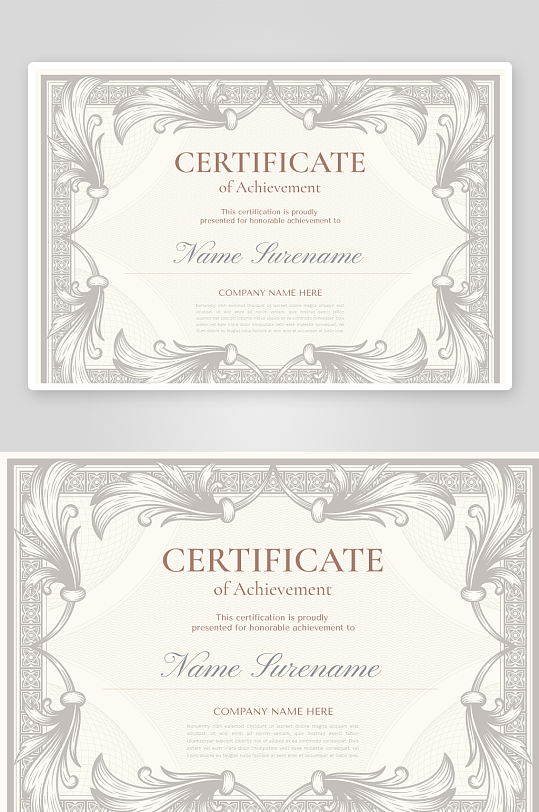 简约矢量企业个人通用名片模板-众图网