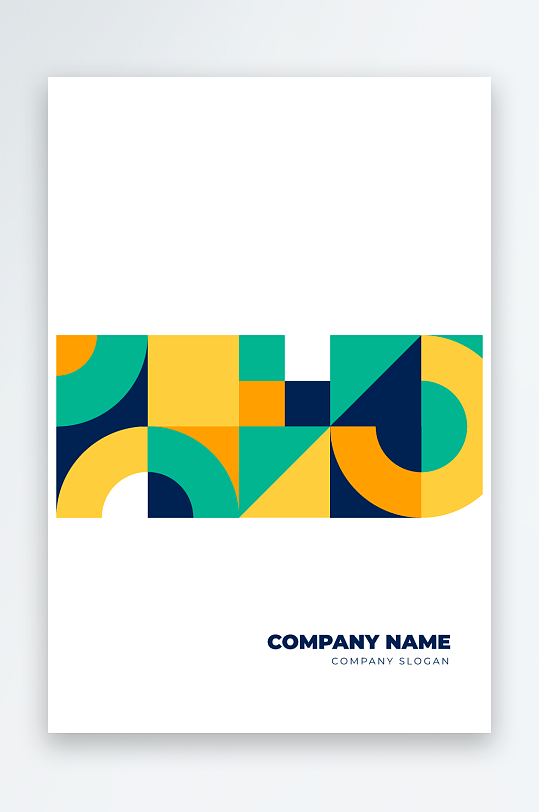 几何线条抽象酷炫炫彩画册封面设计-众图网