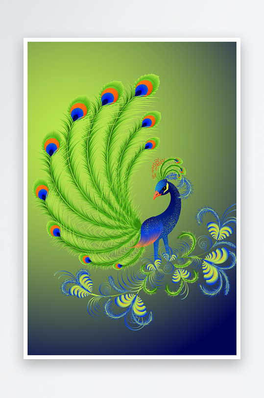 创意手绘凤凰卡通元素-众图网