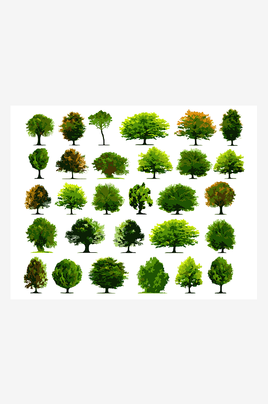 植物树木免扣元素-众图网