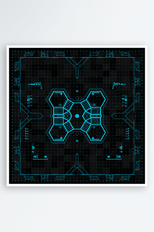 科技空间粒子矢量背景