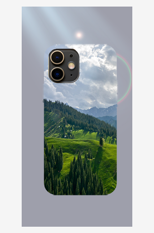 美丽风景手机壳设计-众图网