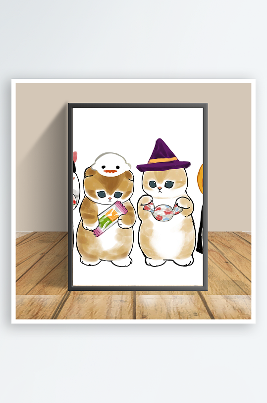 卡通猫咪创意客厅摆件-众图网