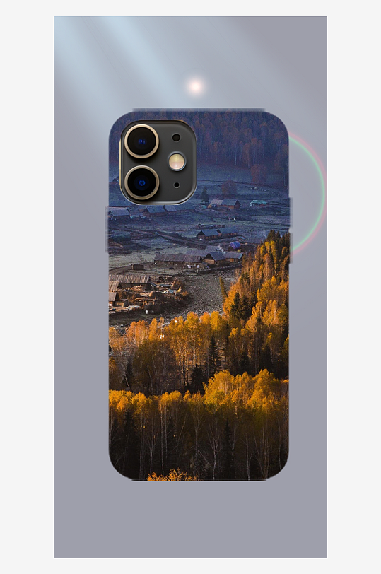 美丽风景手机壳设计-众图网