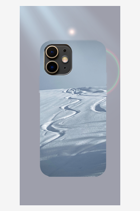 美丽风景图案手机壳设计-众图网