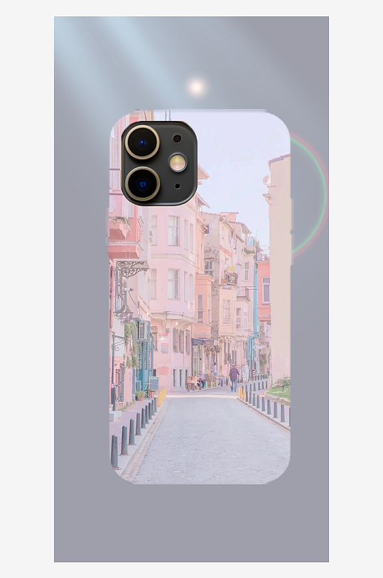 美丽风景图案手机壳设计-众图网