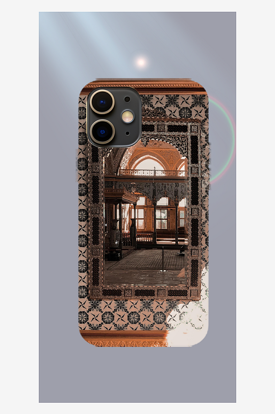 美丽风景图案手机壳设计-众图网