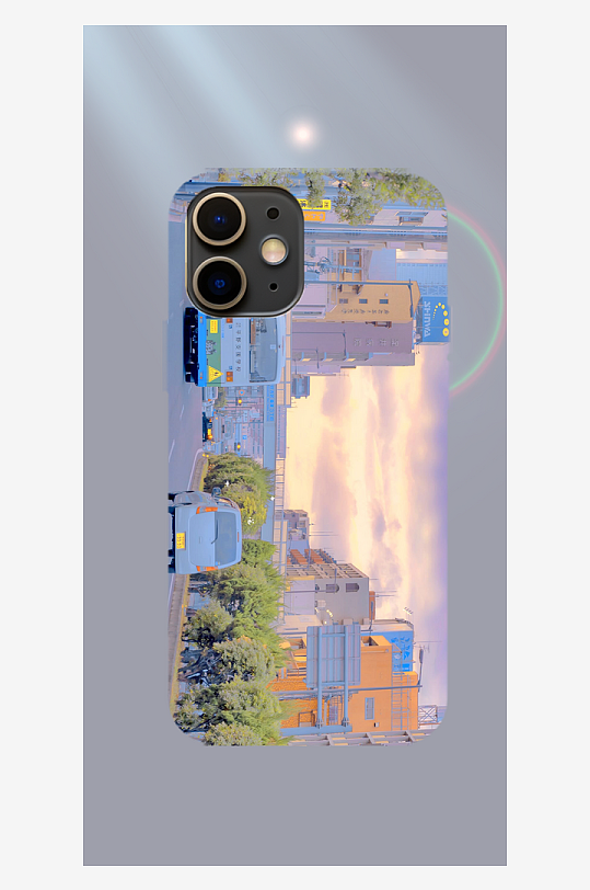 美丽风景图案手机壳设计-众图网