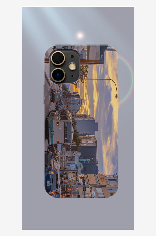 美丽风景图案手机壳设计-众图网