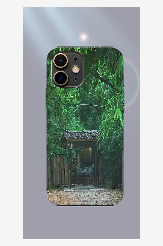 美丽风景图案手机壳设计-众图网