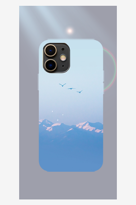 美丽风景图片手机壳设计-众图网