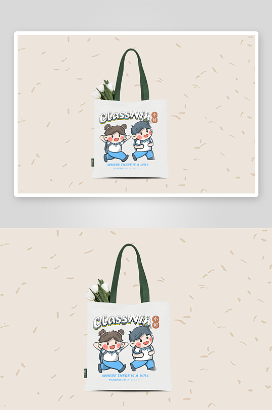 创意卡通儿童手提袋设计-众图网