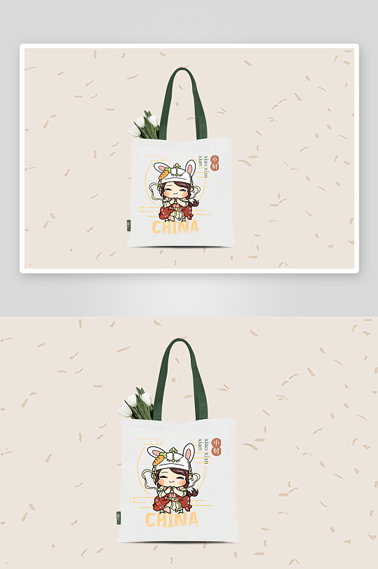 创意卡通儿童手提袋设计-众图网