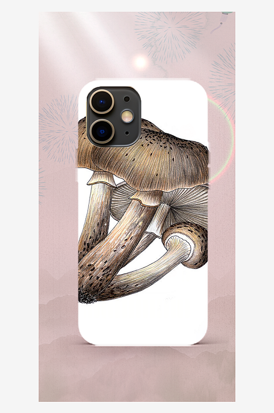 彩色蔬菜图案手机壳设计-众图网