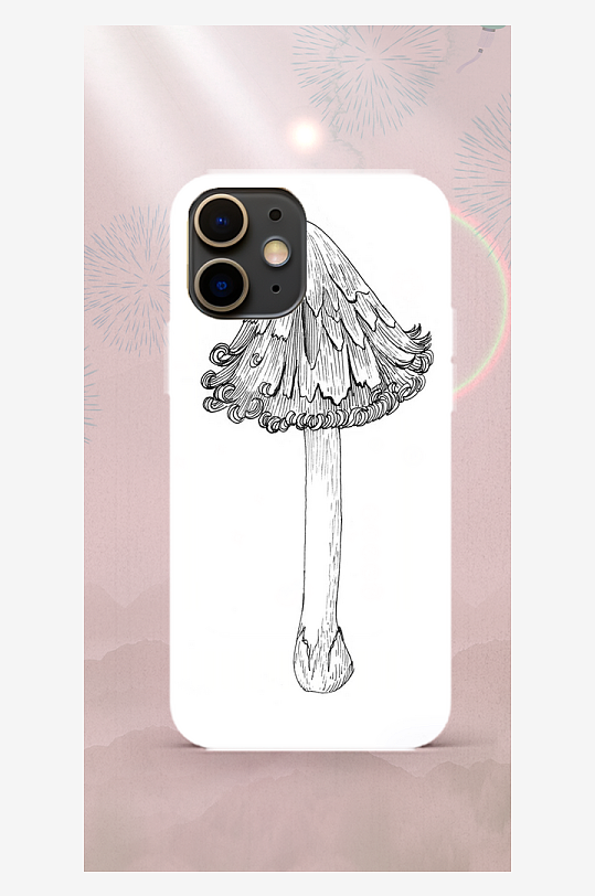 彩色蔬菜图案手机壳设计-众图网