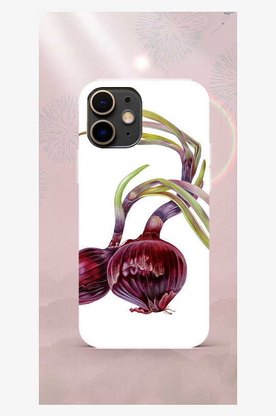 蔬菜图案手机壳设计-众图网