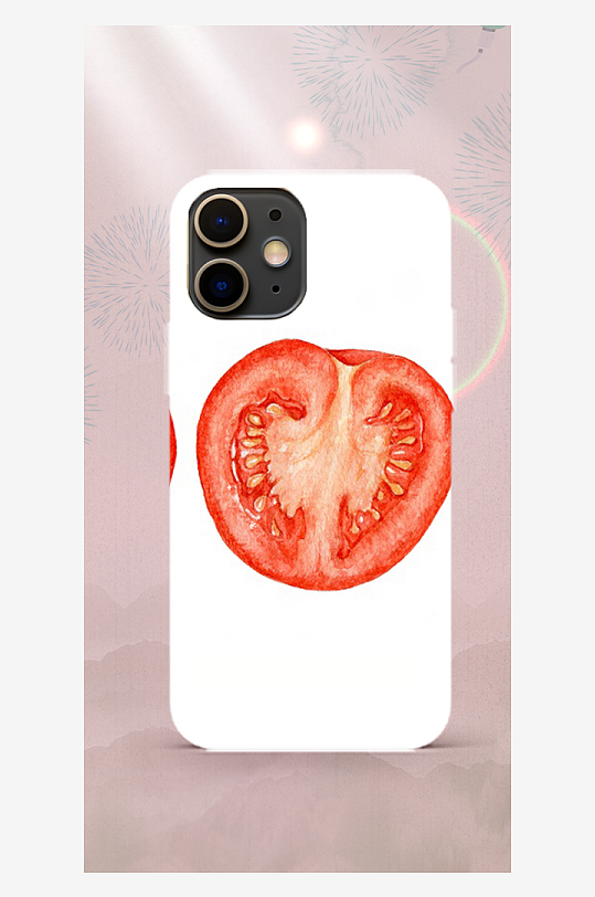 蔬菜图案手机壳设计-众图网