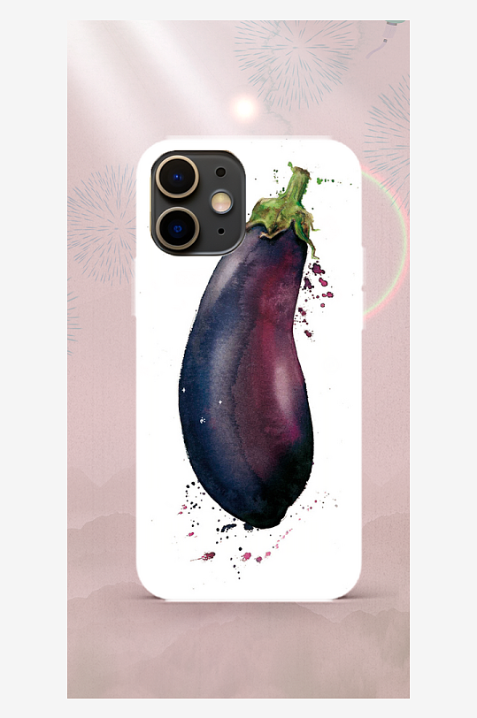 蔬菜图案手机壳设计-众图网