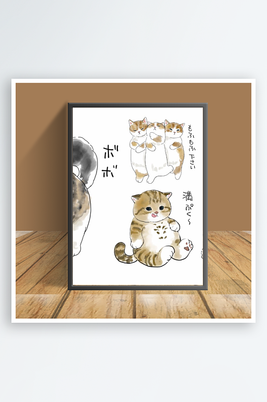 猫咪主题客厅摆件-众图网