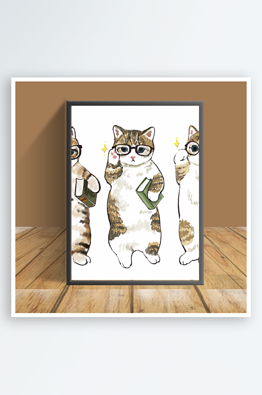 猫咪主题客厅摆件-众图网