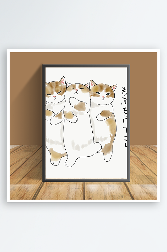 猫咪主题客厅摆件-众图网