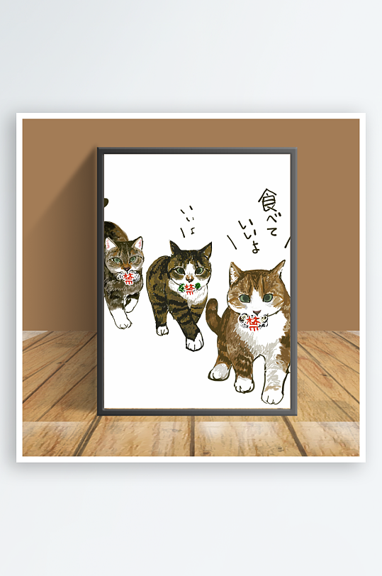 猫咪主题客厅摆件-众图网