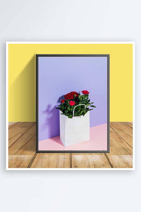 美丽花朵图案客厅摆件设计-众图网