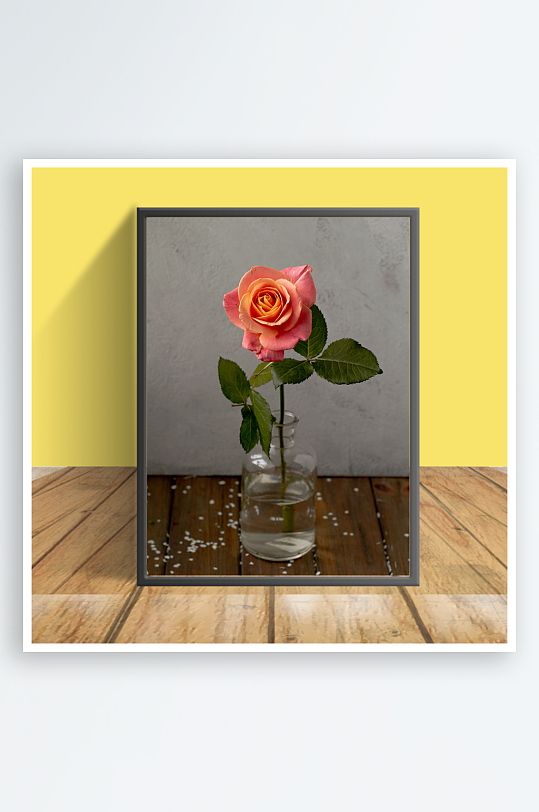 鲜艳花朵图案客厅摆件设计-众图网