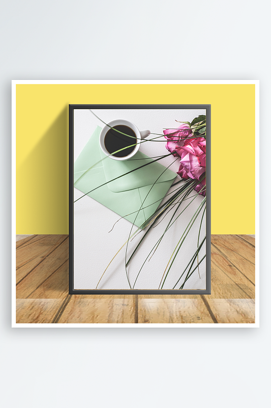 鲜艳花朵图案客厅摆件设计-众图网